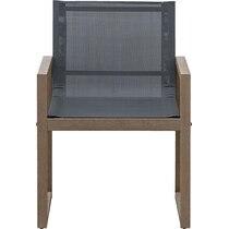 salinas gray outdoor dining chair   