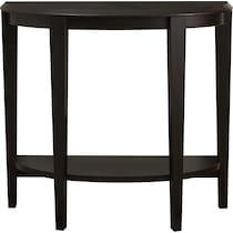 sallie dark brown console table   