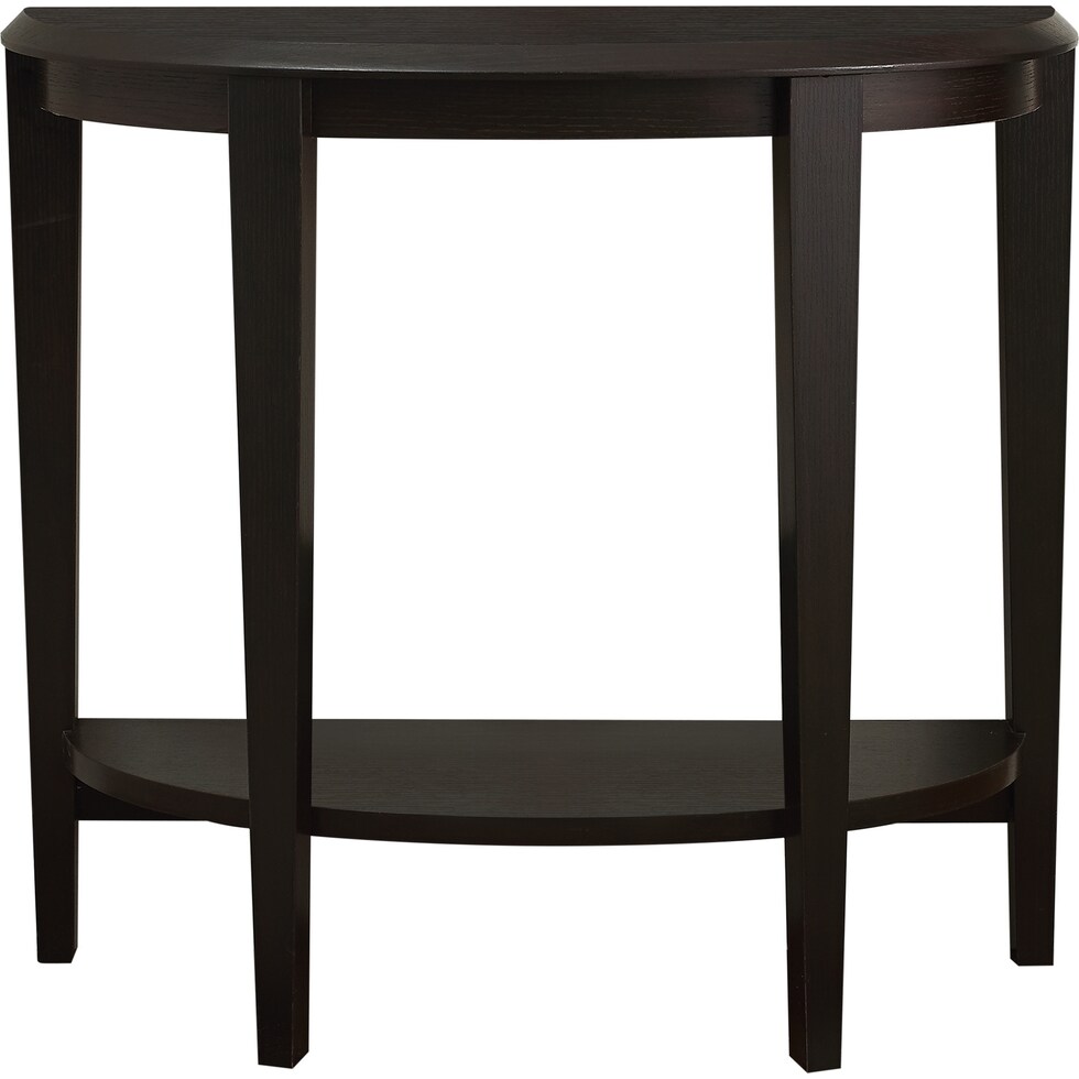 sallie dark brown console table   