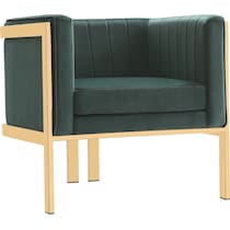 salma green accent chair   