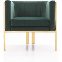 salma green accent chair   