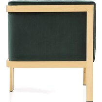 salma green accent chair   