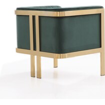 salma green accent chair   