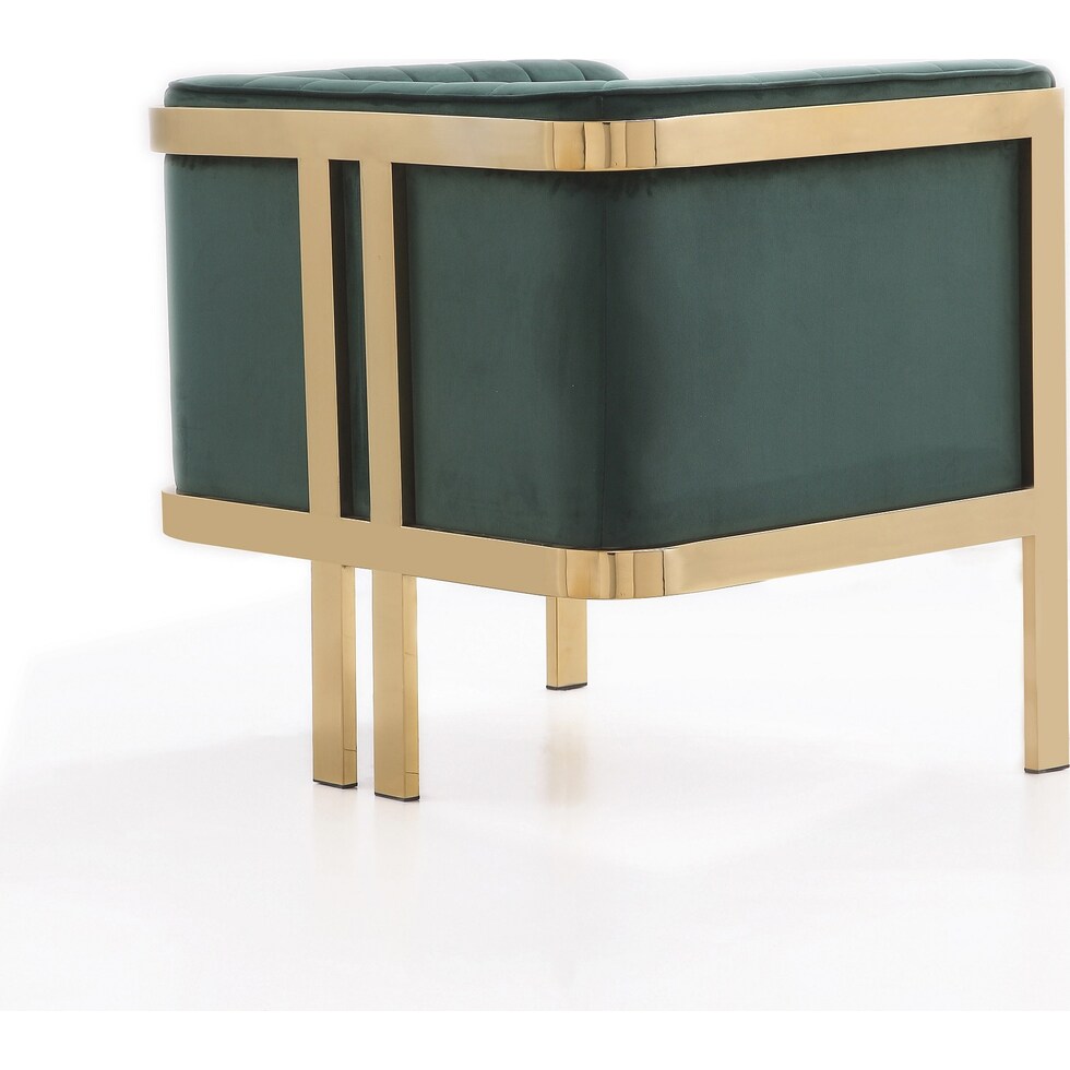 salma green accent chair   