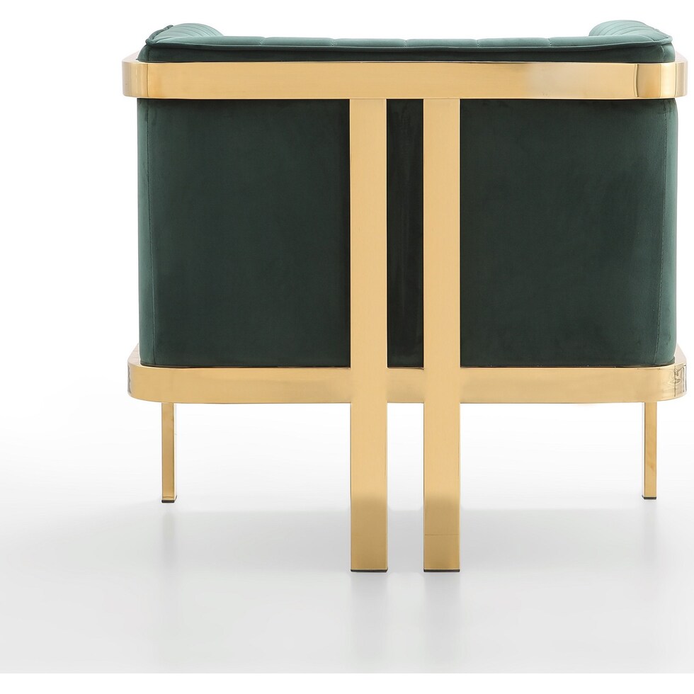 salma green accent chair   