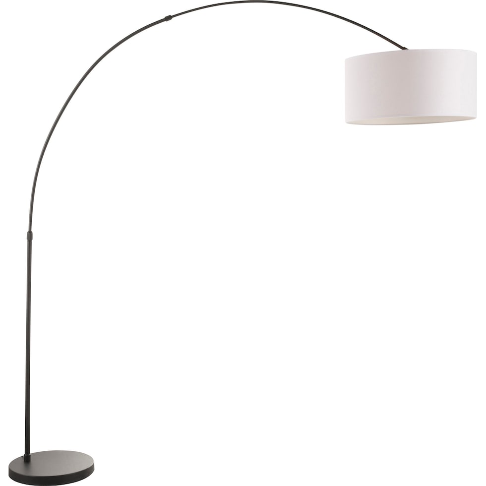 salon black white floor lamp   