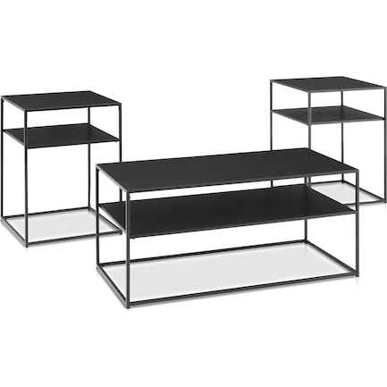 Samar 3-Piece Table Set with Coffee Table and 2 End Tables