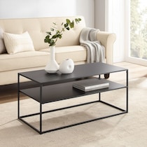 samar black coffee table   