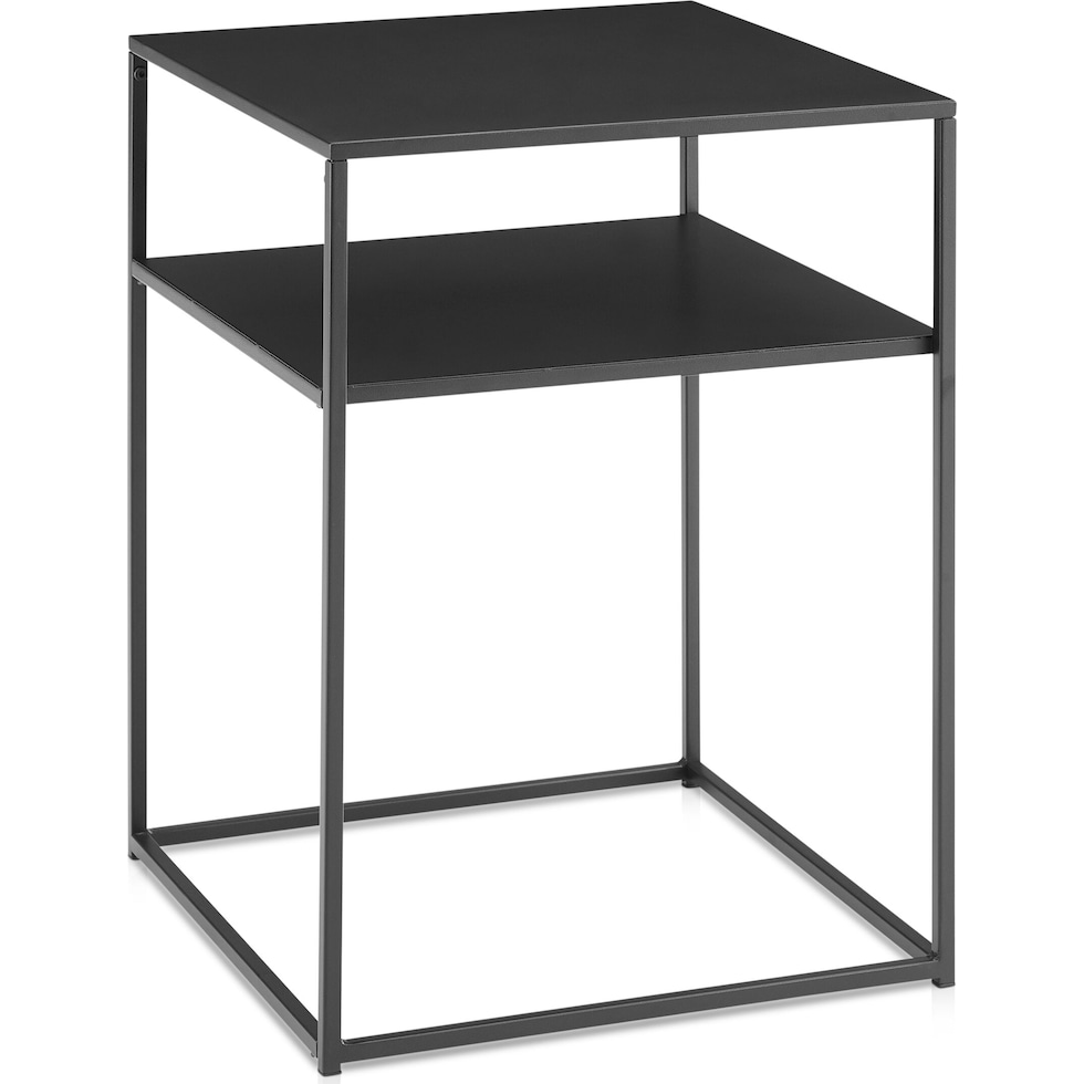 samar black end table   