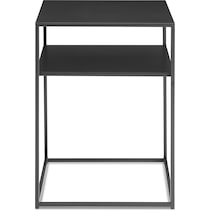 samar black end table   