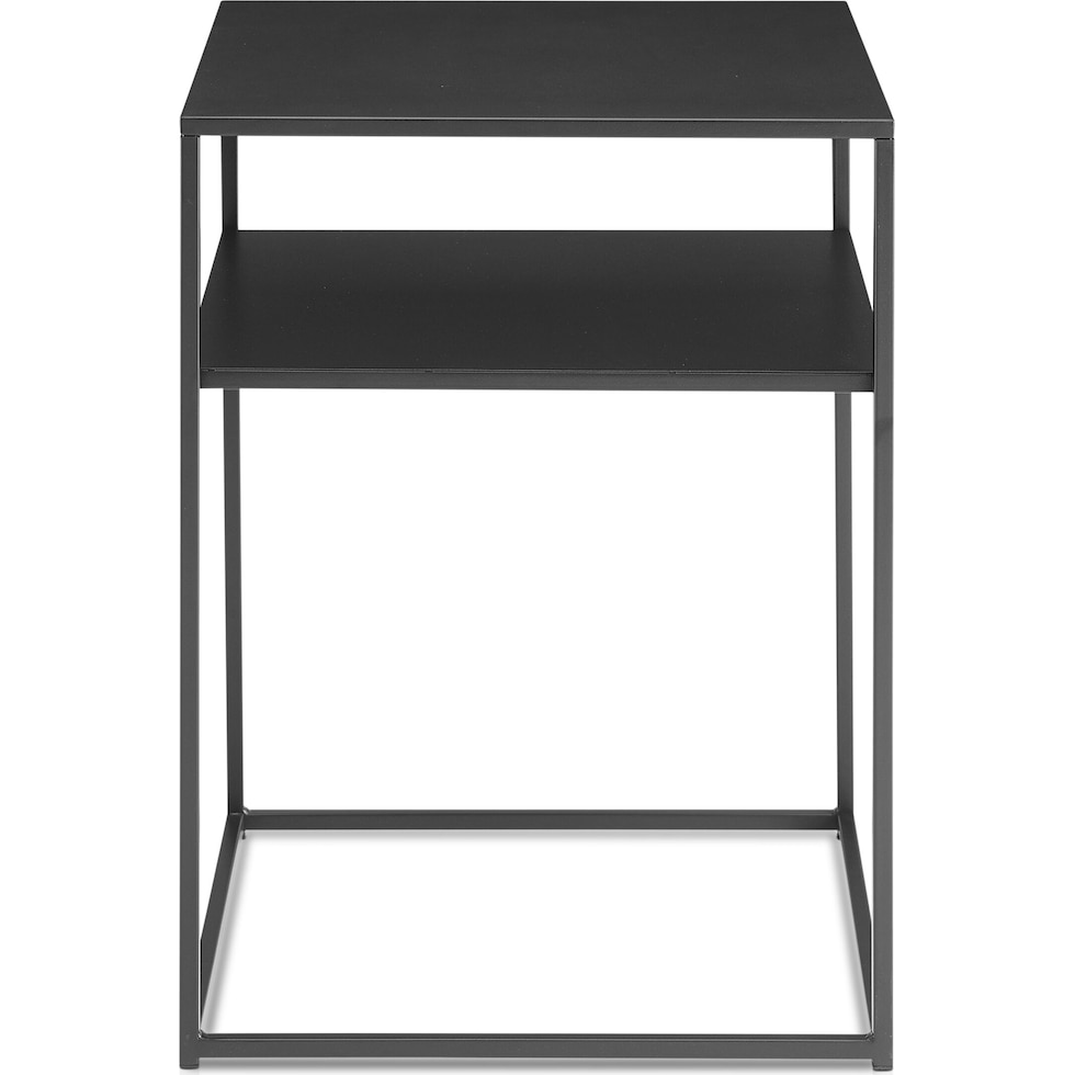 samar black end table   