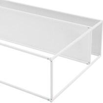 samar white console table   