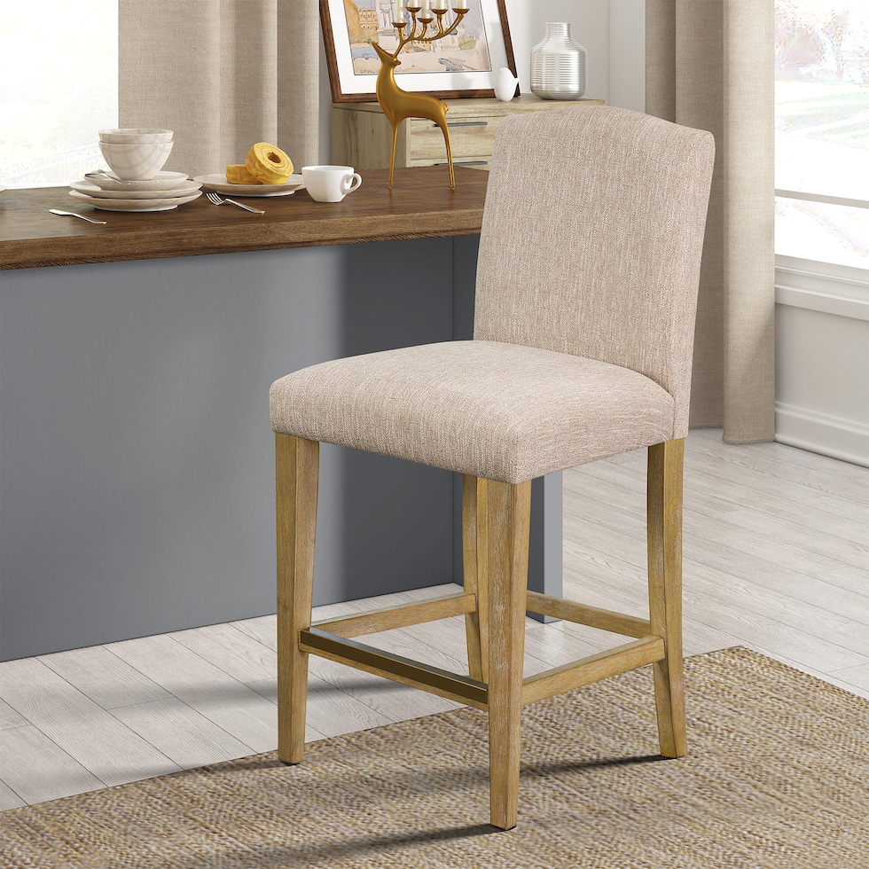 samara tan counter height stool   