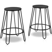 sami black  pack counter height stools   