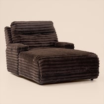 sammy dark brown chaise   