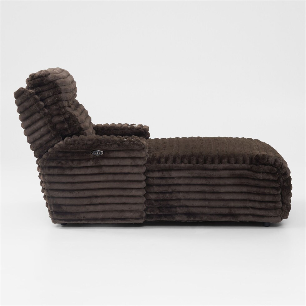 sammy dark brown chaise   