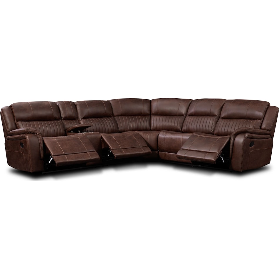 Samson 3Piece Manual Reclining Sectional American Signature Furniture