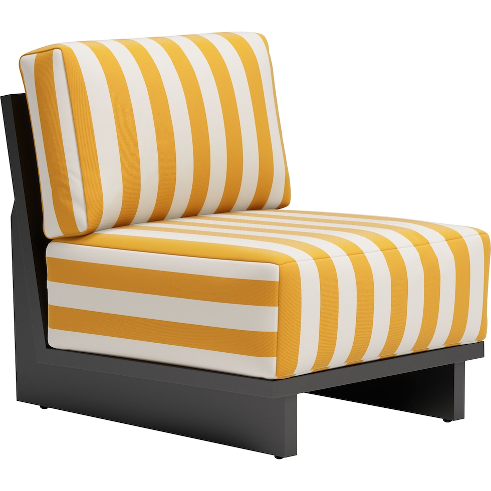 san carlos yellow white outdoor chair   