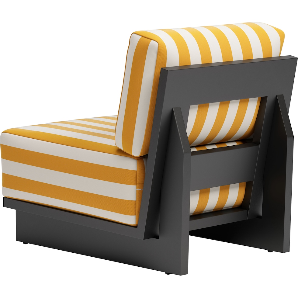 san carlos yellow white outdoor chair   