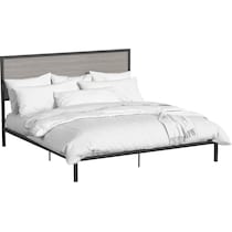 san francisco gray king bed   