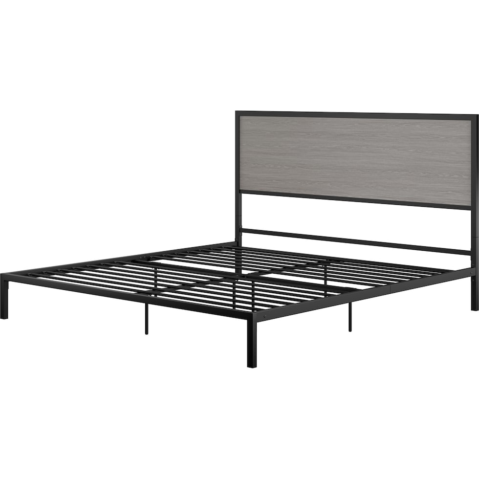 san francisco gray king bed   