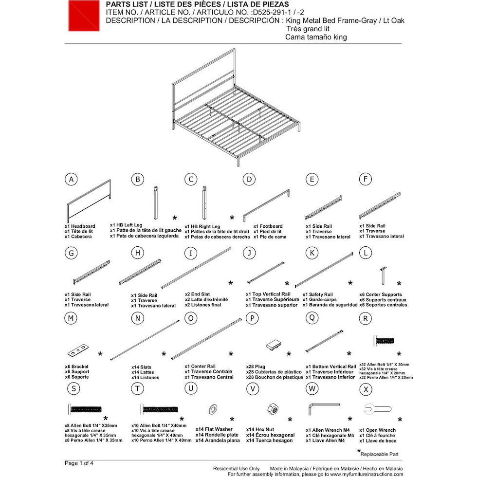 san francisco gray king bed   