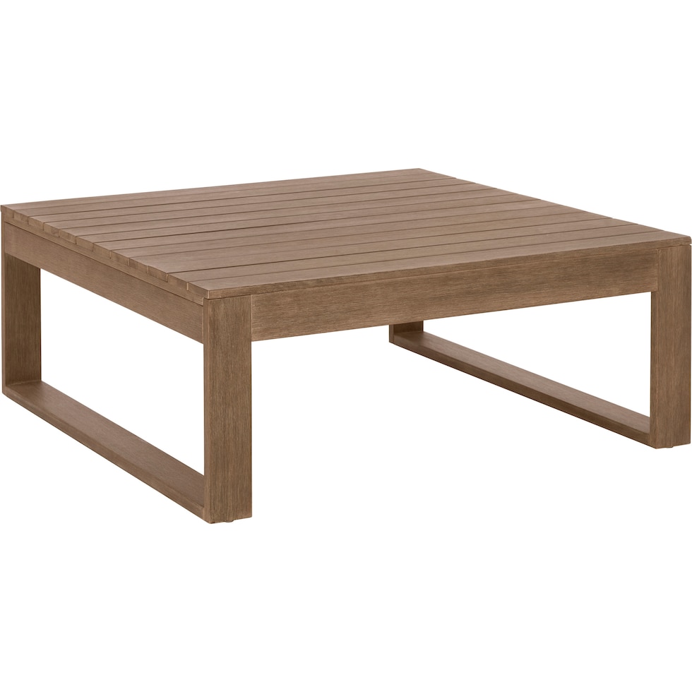 sand bridge light brown outdoor coffee table   