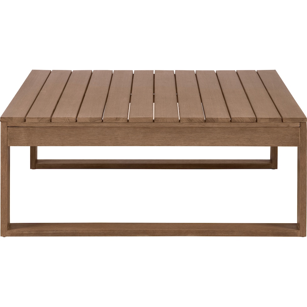 sand bridge light brown outdoor coffee table   