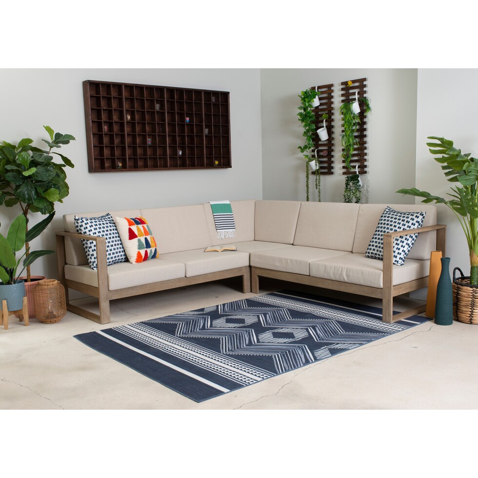 sand bridge natural outdoor sectional   
