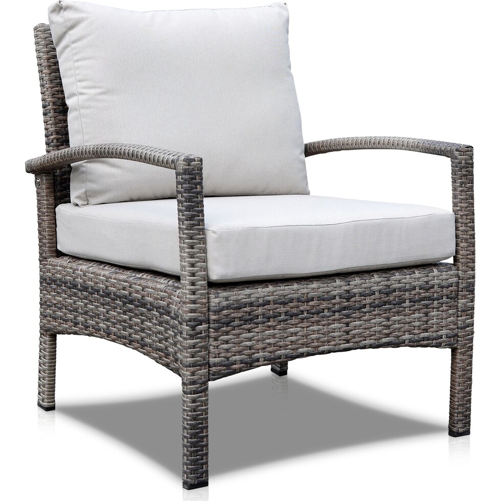 sand point white outdoor loveseat set   