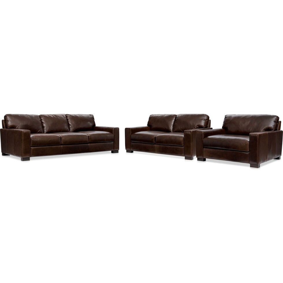 sanderson dark brown  pc living room   