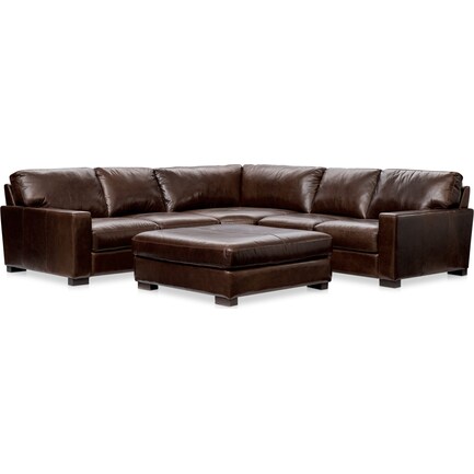 Sanderson 3-Piece Sectional and Ottoman