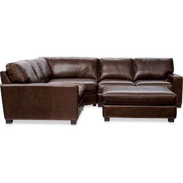 Sanderson 3-Piece Sectional and Ottoman
