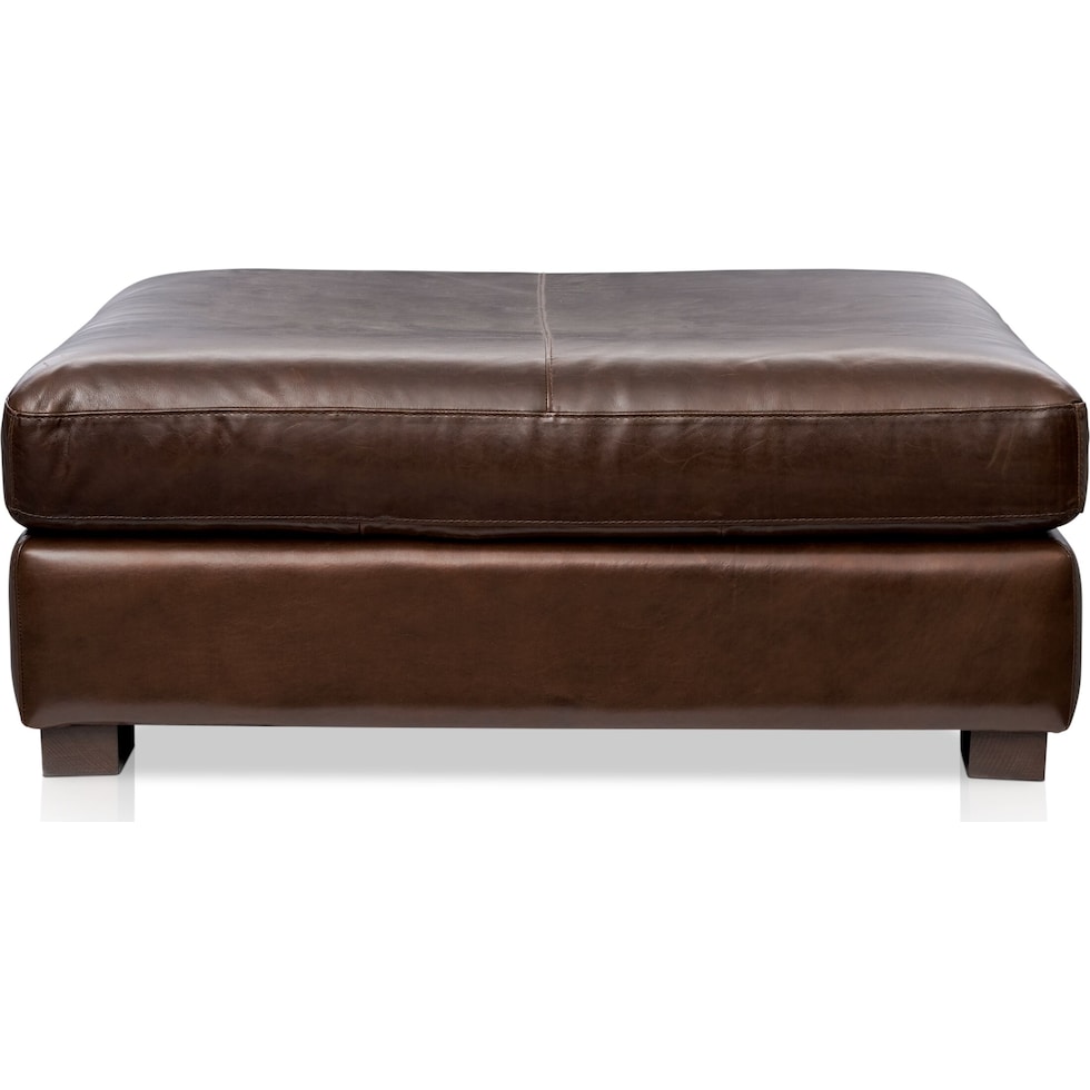 sanderson dark brown ottoman   