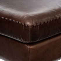 sanderson dark brown ottoman   