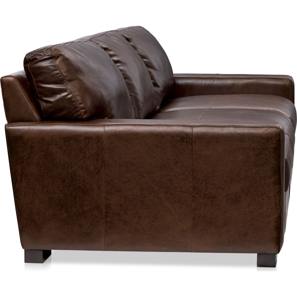 sanderson dark brown sofa   