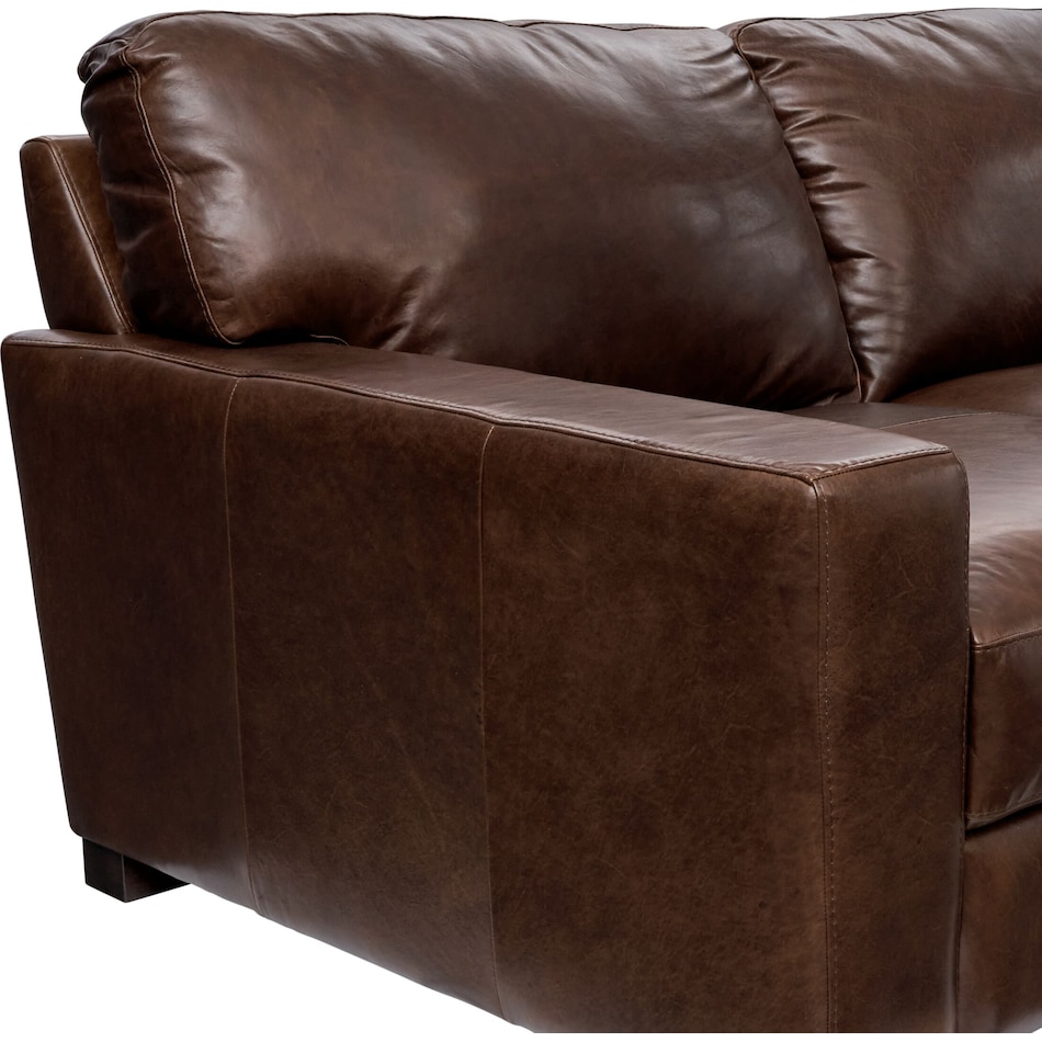 sanderson dark brown sofa   