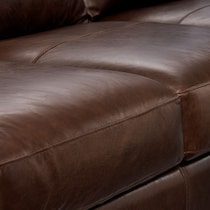 sanderson dark brown sofa   