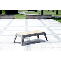 sanibel gray cream outdoor loveseat set   