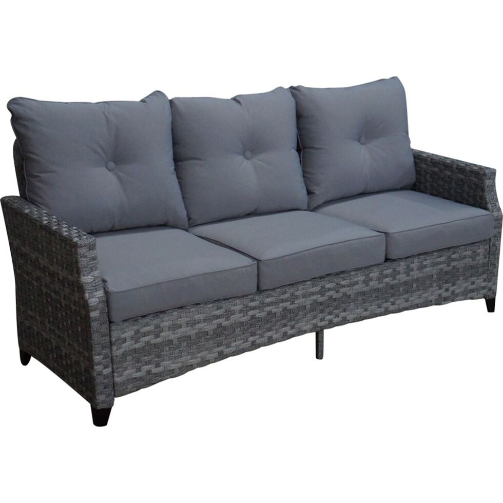 santa cruz gray outdoor sofa set   