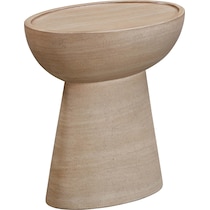 santa fe light brown accent table   