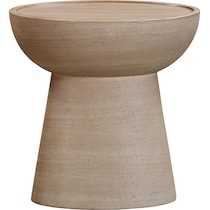 santa fe light brown accent table   