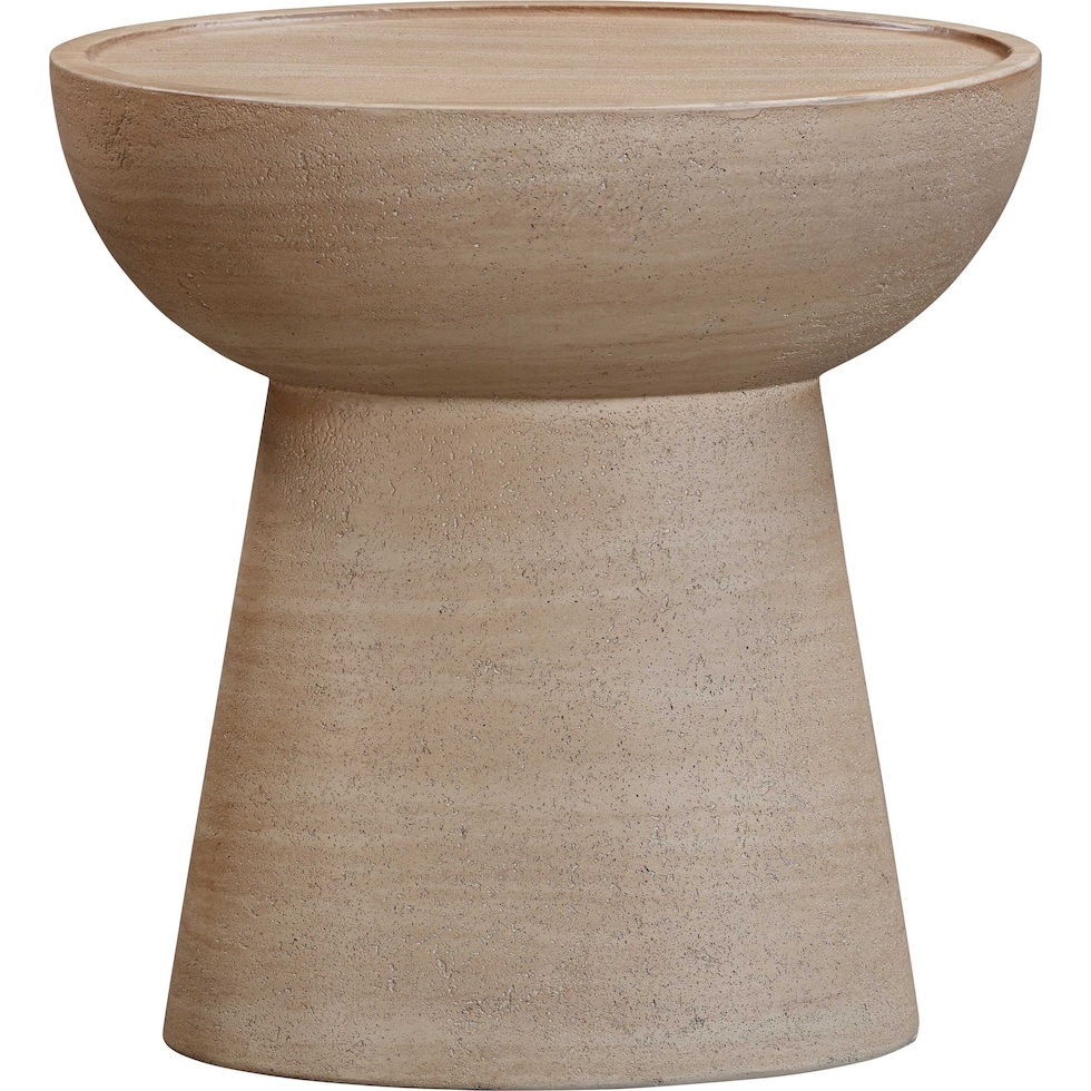 santa fe light brown accent table   