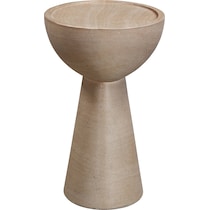 santa fe light brown accent table   