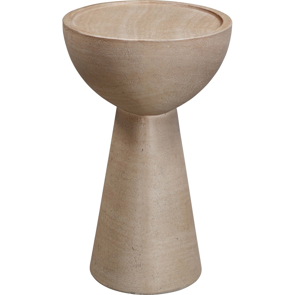 santa fe light brown accent table   