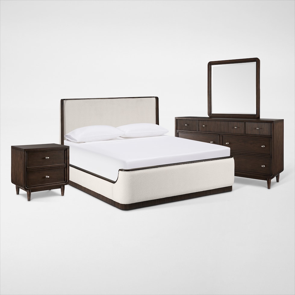 santa monica bedroom dark brown  pc king bedroom web   