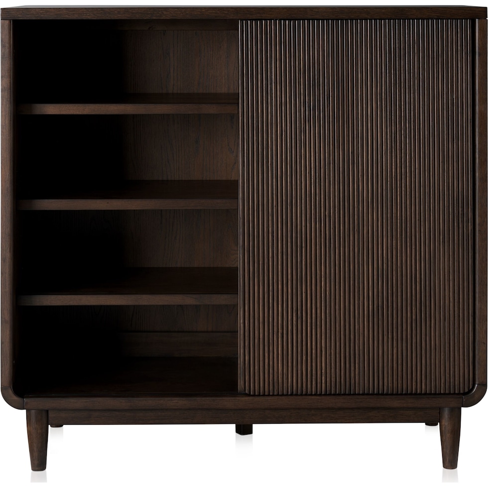 santa monica bedroom dark brown door chest   