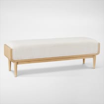 santa monica bedroom light brown bench web   