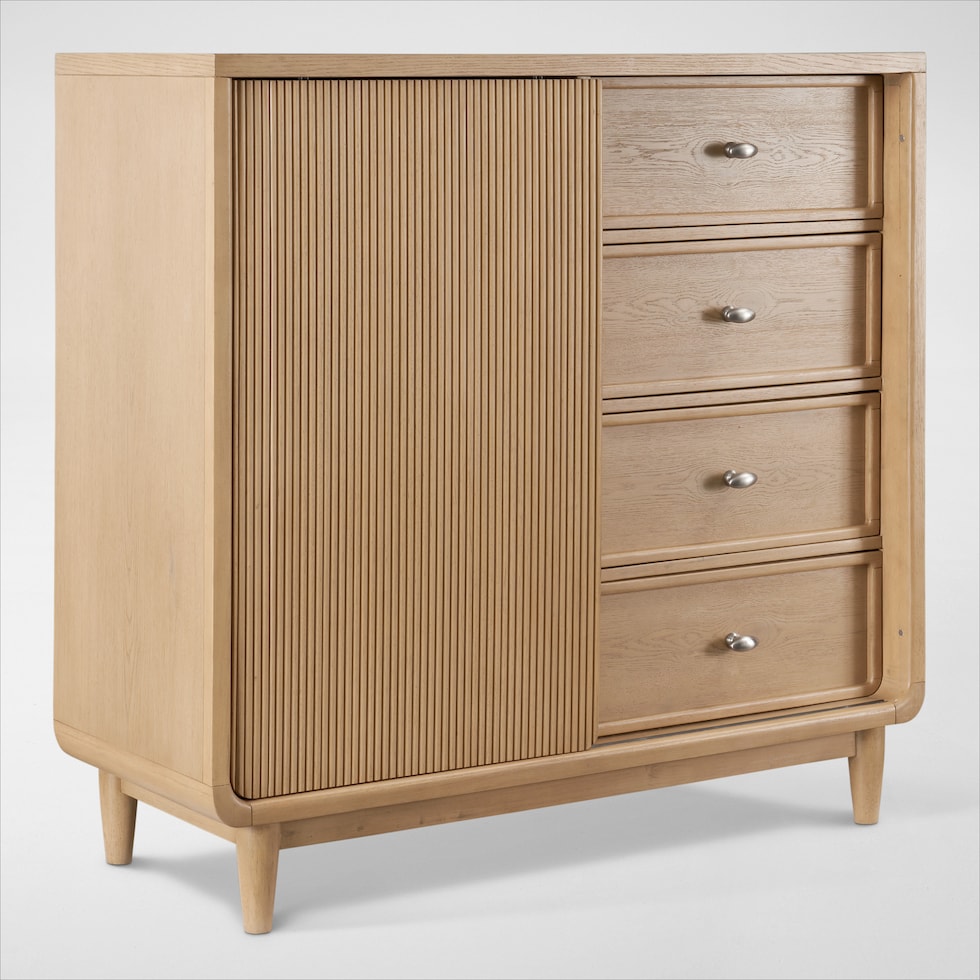 santa monica bedroom light brown door chest web   