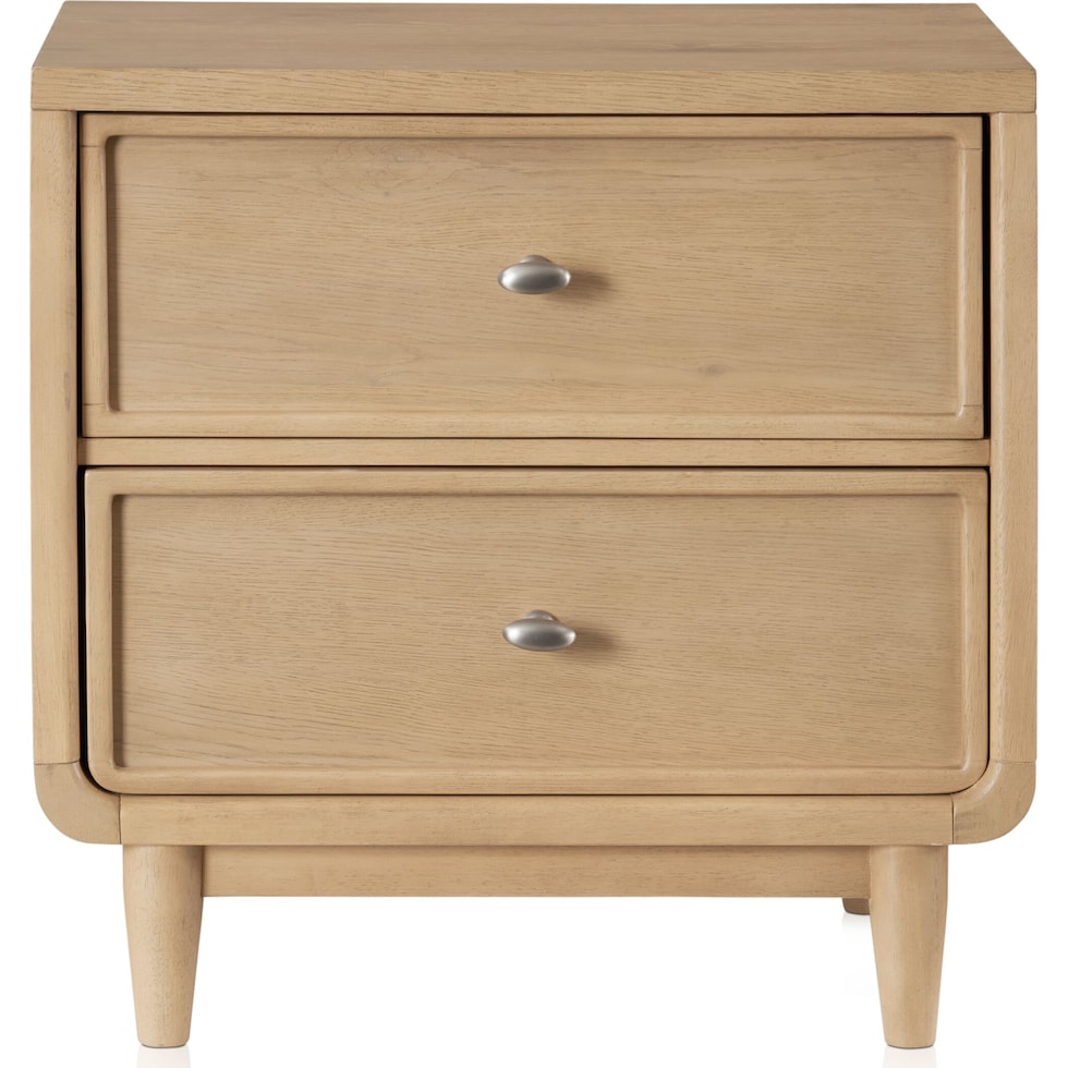 santa monica bedroom light brown nightstand   